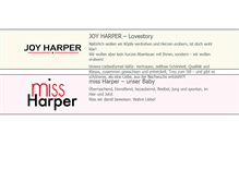 Tablet Screenshot of joyharper.com